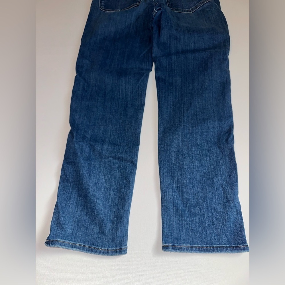 Madewell Stovepipe Jeans Blue High Rise Straight Leg Size 27 Stretch - Picture 10 of 11